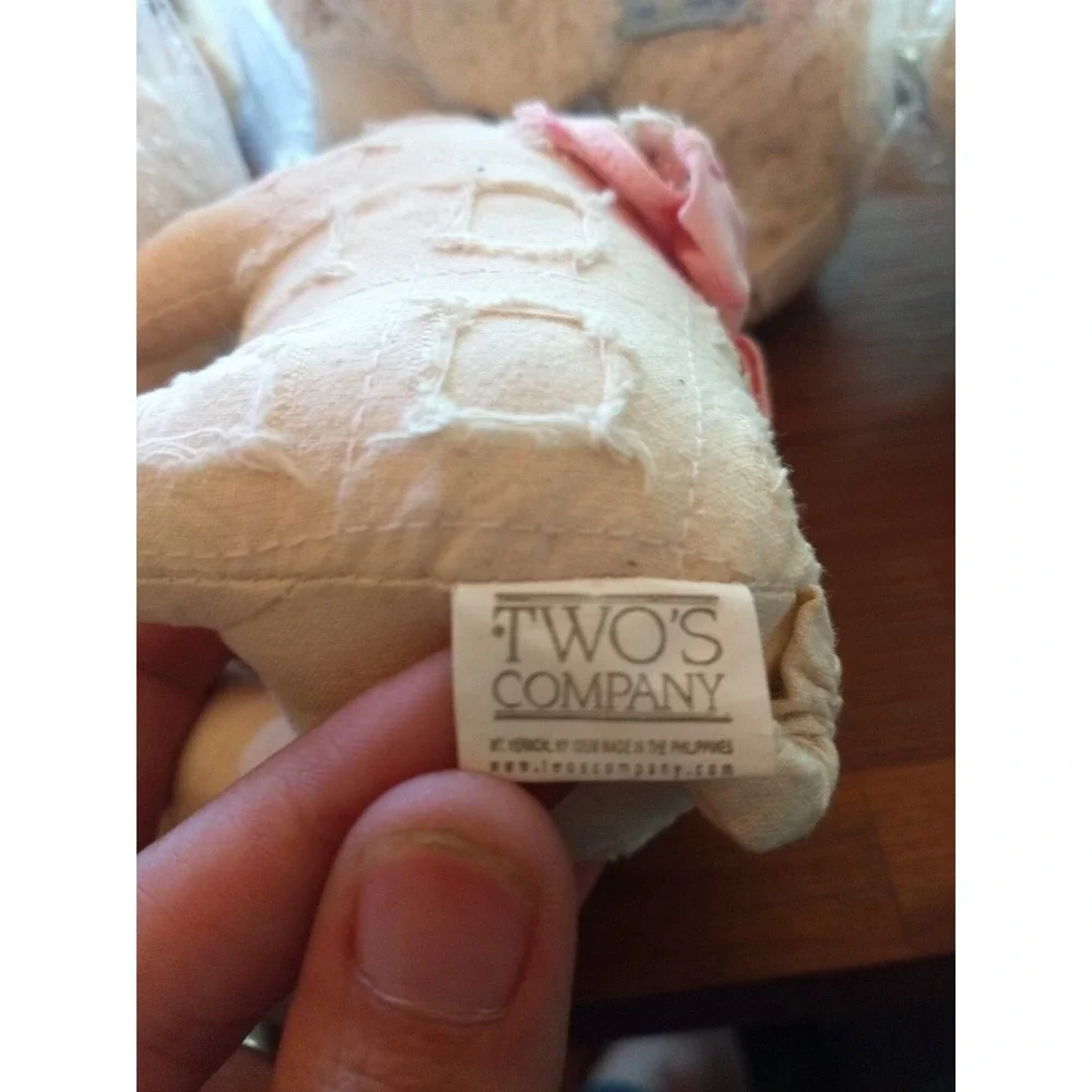 lot of 7 two's company plush pig bear dog turtle cat bunny‎ - Picture 2 of 10